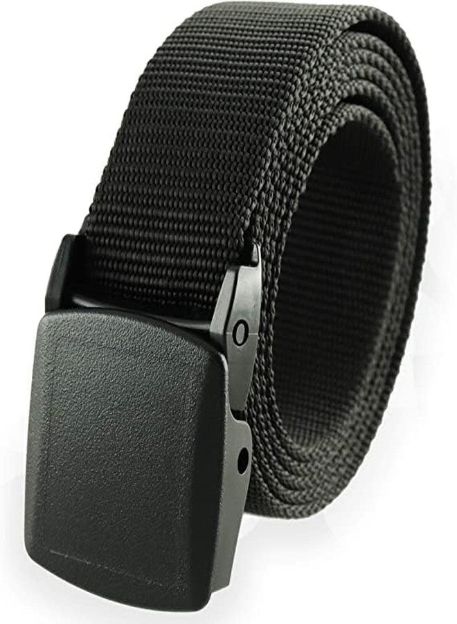 Thomas Bates Trekker Web Belt with Detachable Polycarbonate Military Style Nylon (Black) - Image 2